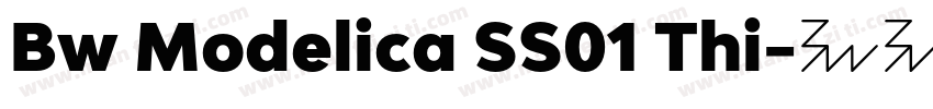 Bw Modelica SS01 Thi字体转换